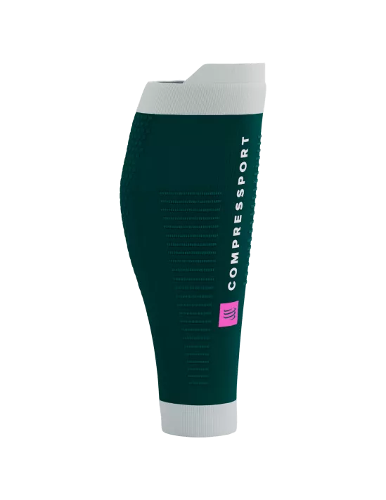 Compressport Unisex R2 3.0 Calf Sleeves - Storm/White | Performance Compression Support for Running, Cycling & Recovery | Perfect for Athletes & Fitness Enthusiasts
