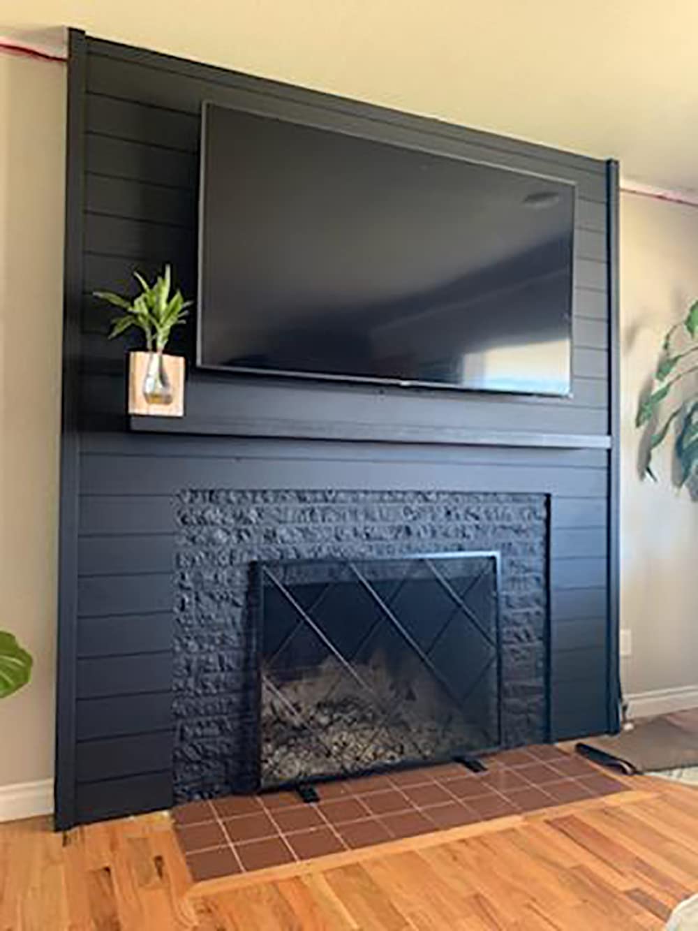 Joel's Antiques - 72 Inch Natural Wood Floating Wall Shelves - Heavy Duty Rustic Fireplace Mantel & Bookshelf - Black 72x6x2 Inches - Perfect for Living Room, Bedroom & Office Storage Decor