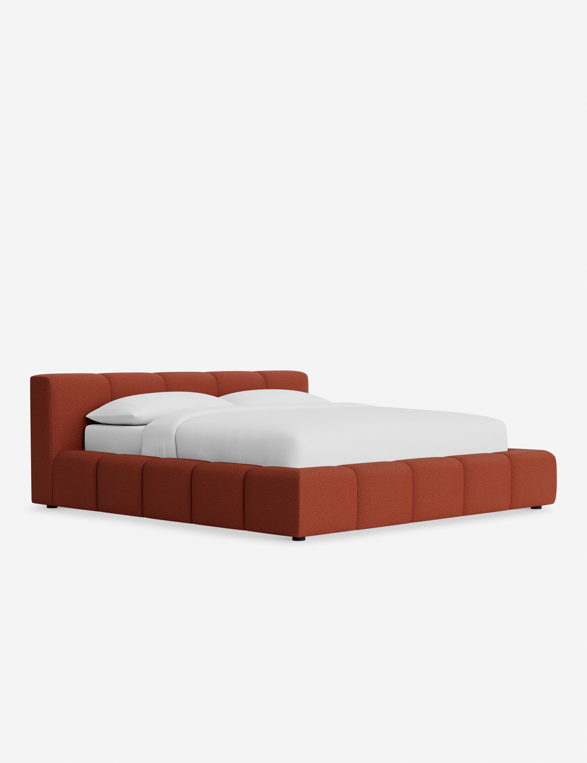 Cambry Platform Bed Frame - Modern Minimalist Wooden Bed with Headboard - Perfect for Bedroom, Guest Room & Small Spaces