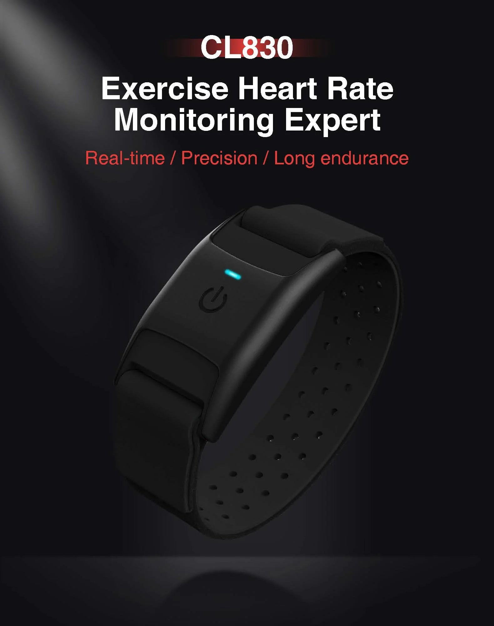 Waterproof Heart Rate Monitor Armband with Bluetooth 5.0 & ANT+ - IP67 Rated Fitness Tracker for Polar Wahoo - Ideal for Gym Workouts, Running, Cycling & Outdoor Sports
