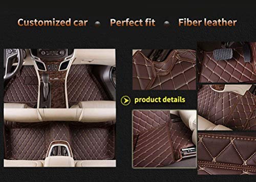Premium All-Season 3D Floor Mats for BMW X5 E53 (2004-2007) - Leather Carpet Set with Full Protection - Black & Red Interior Accessories - Perfect for Daily Commuting, Road Trips & Extreme Weather Protection