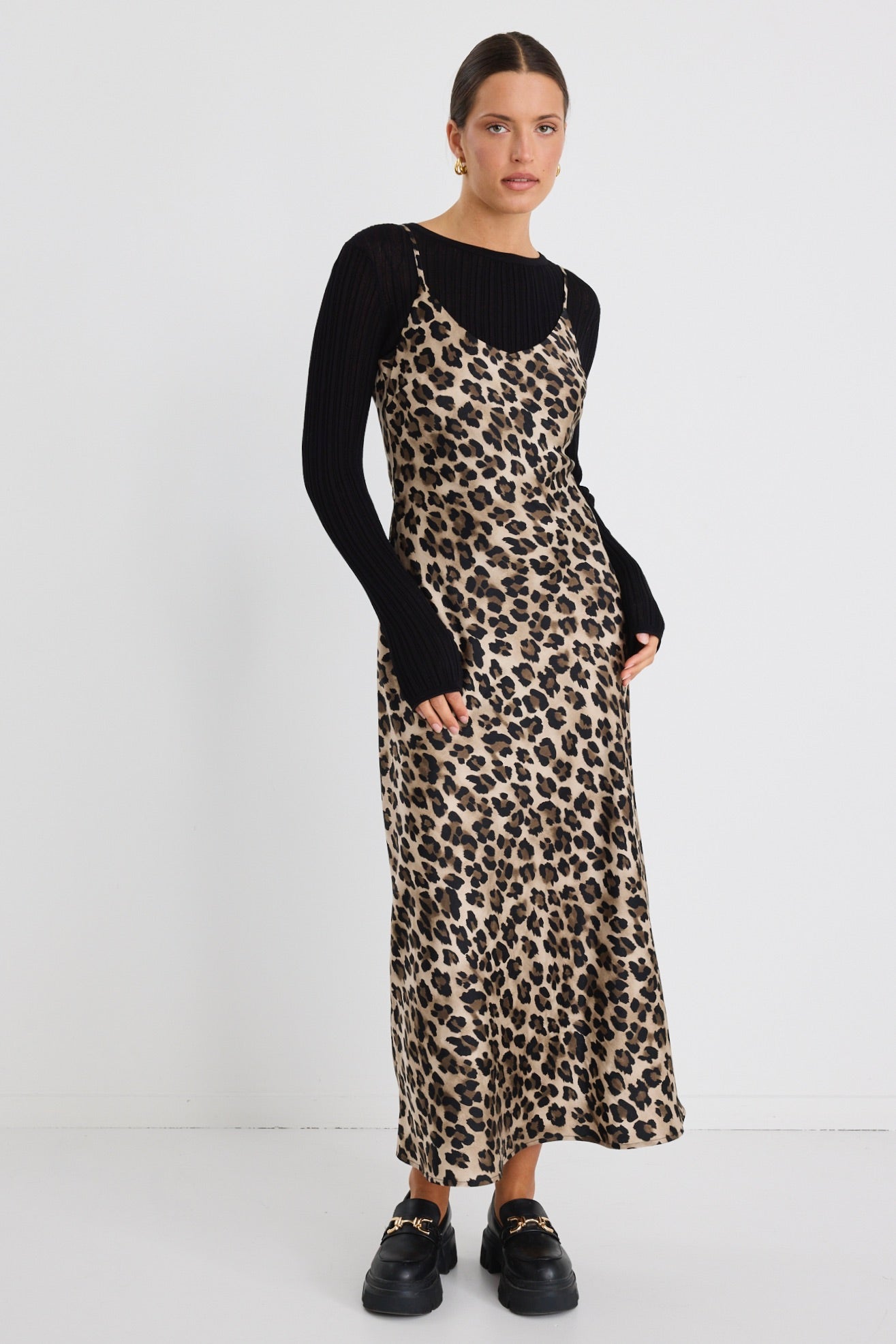 Elegant Satin V-Neck Slip Dress for Women - Perfect for Parties, Date Nights & Special Occasions