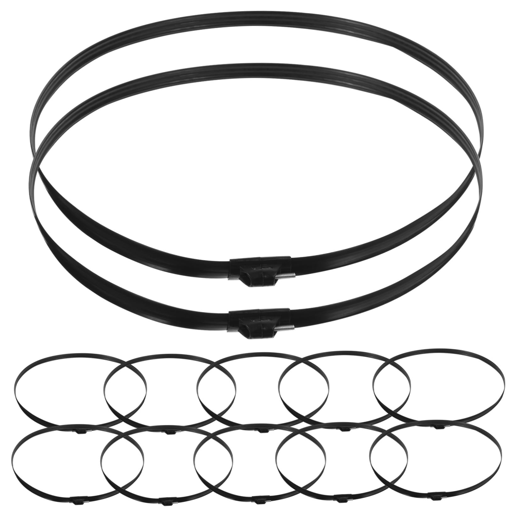 LIFKOME 12-Pack Electric Fan Grille Retaining Rings - Plastic Fan Binding Hoops for Oscillating & Stationary Fans - Replacement Parts for Home & House Fan Repair - Perfect for DIY Fan Maintenance & Fixing Loose Fan Grilles