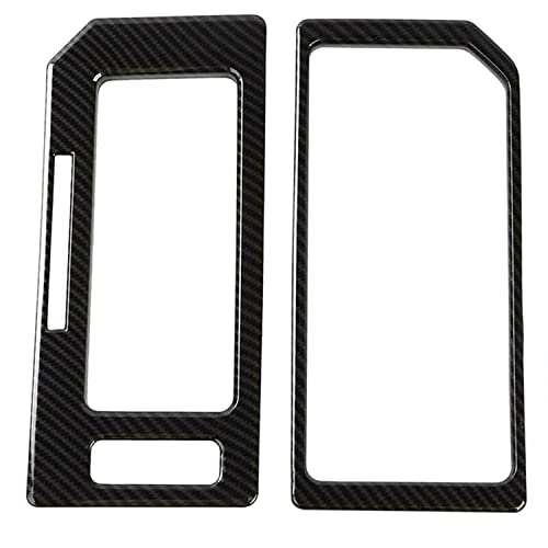 Gear Shift Panel& Cup Holder Trim Carbon Grain