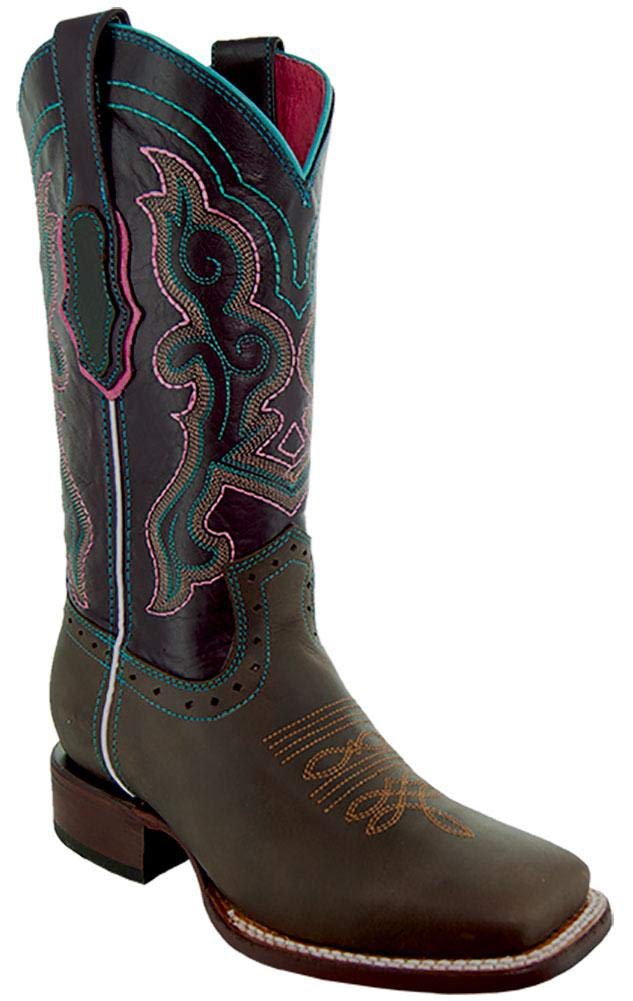 Soto Boots Women's Embroidered Ana Square Toe Cowgirl Boots M9002 - Western Fashion for Rodeo, Country Dance & Casual Wear