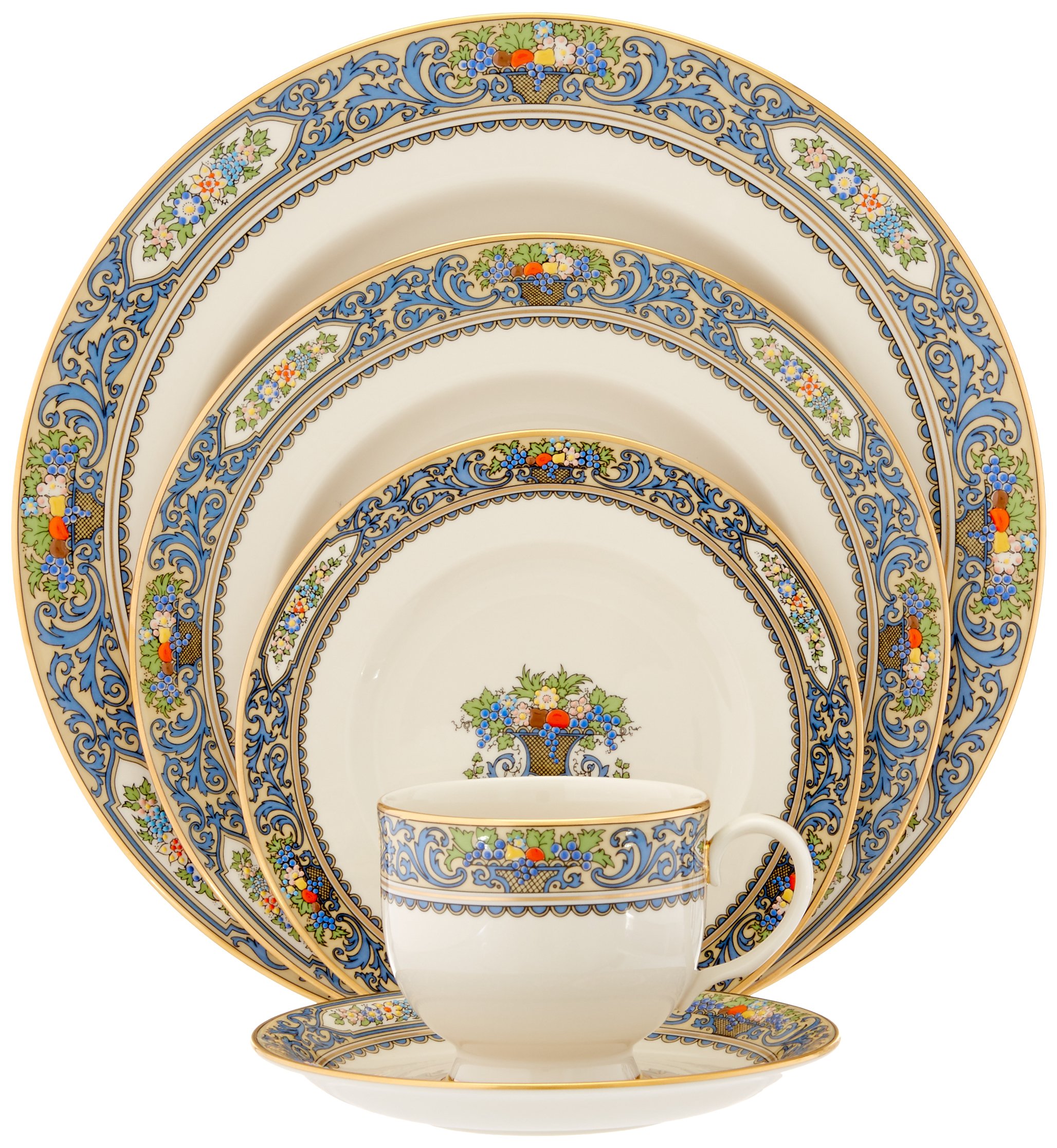 Lenox 116890610 Autumn 5-Piece Dinnerware Place Setting - Elegant Tableware for Thanksgiving, Fall Gatherings & Holiday Dining