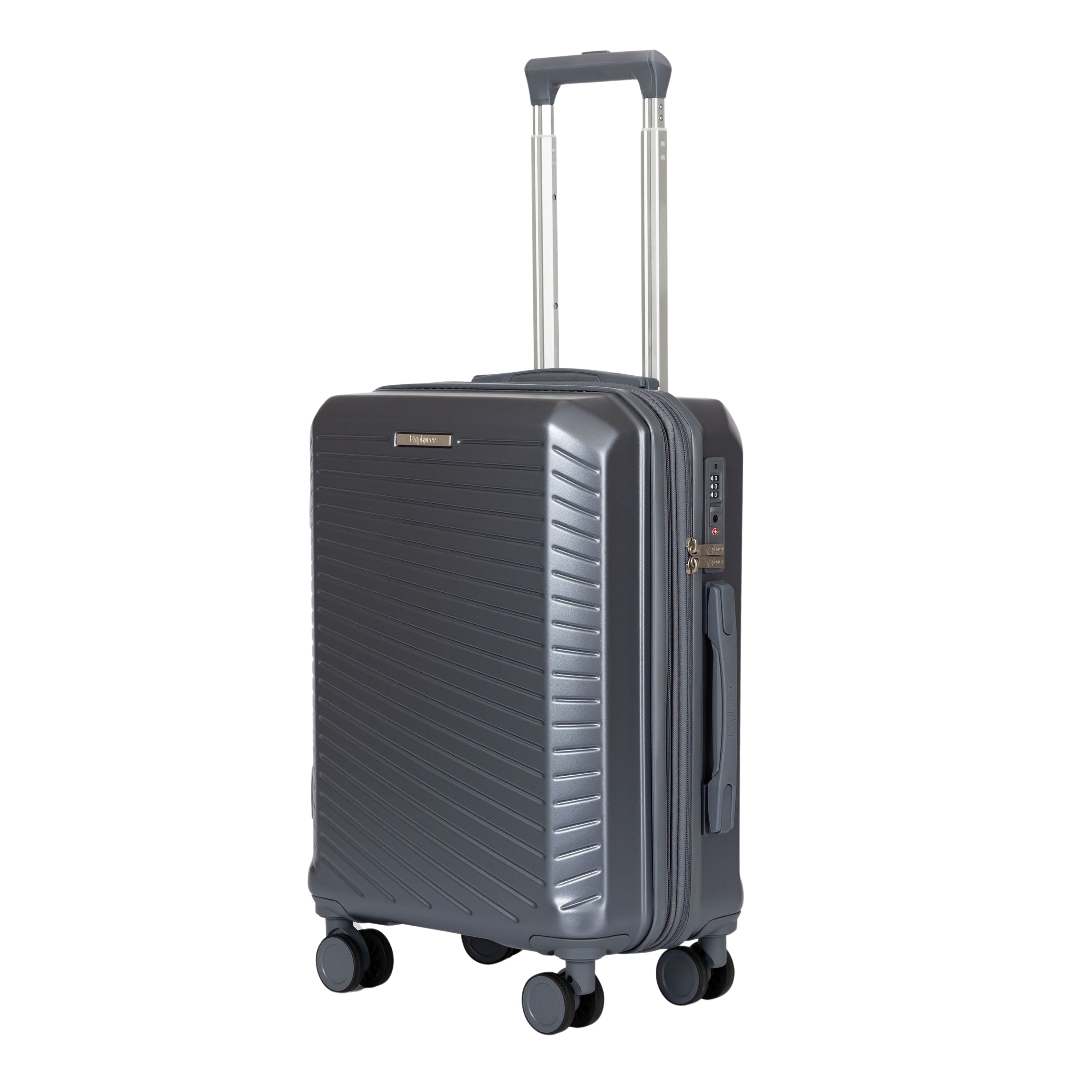 Explorer Passport Anti-Theft Expandable 2-Piece Luggage Set (Carry-On & Medium Checked Bag) - Perfect for Business Travel & Family Vacations