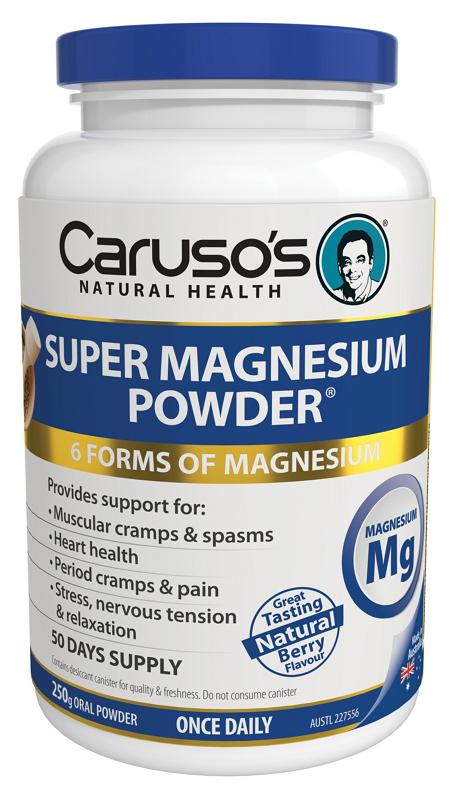 Caruso's Premium Super Magnesium Powder Supplement - Supports Muscle Recovery, Sleep & Stress Relief - Ideal for Athletes, Fitness Enthusiasts & Active Lifestyles