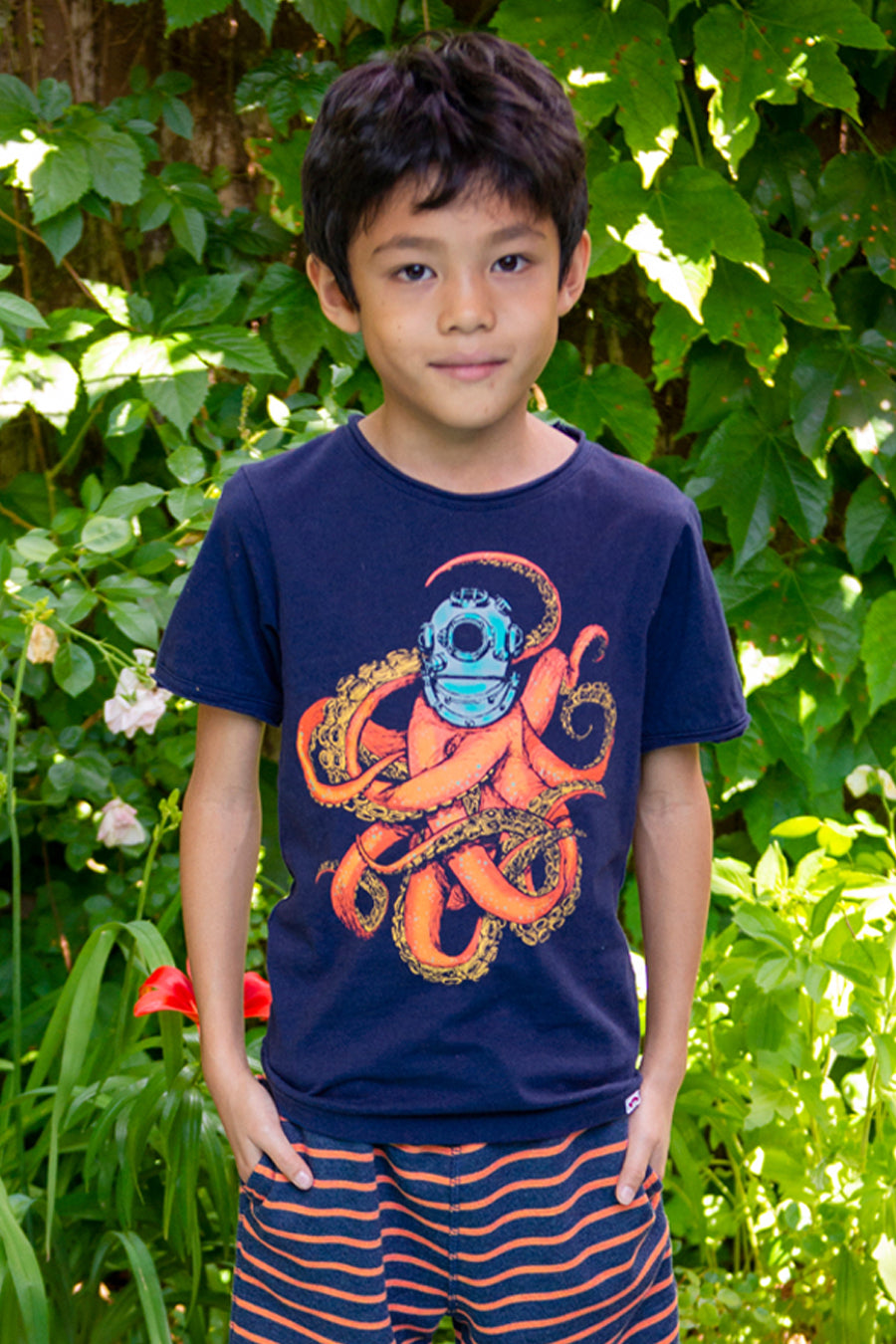 Appaman Boys' Sea Monster Graphic T-Shirt - Soft Cotton Tee for Kids - Perfect for Playdates, School & Casual Outings