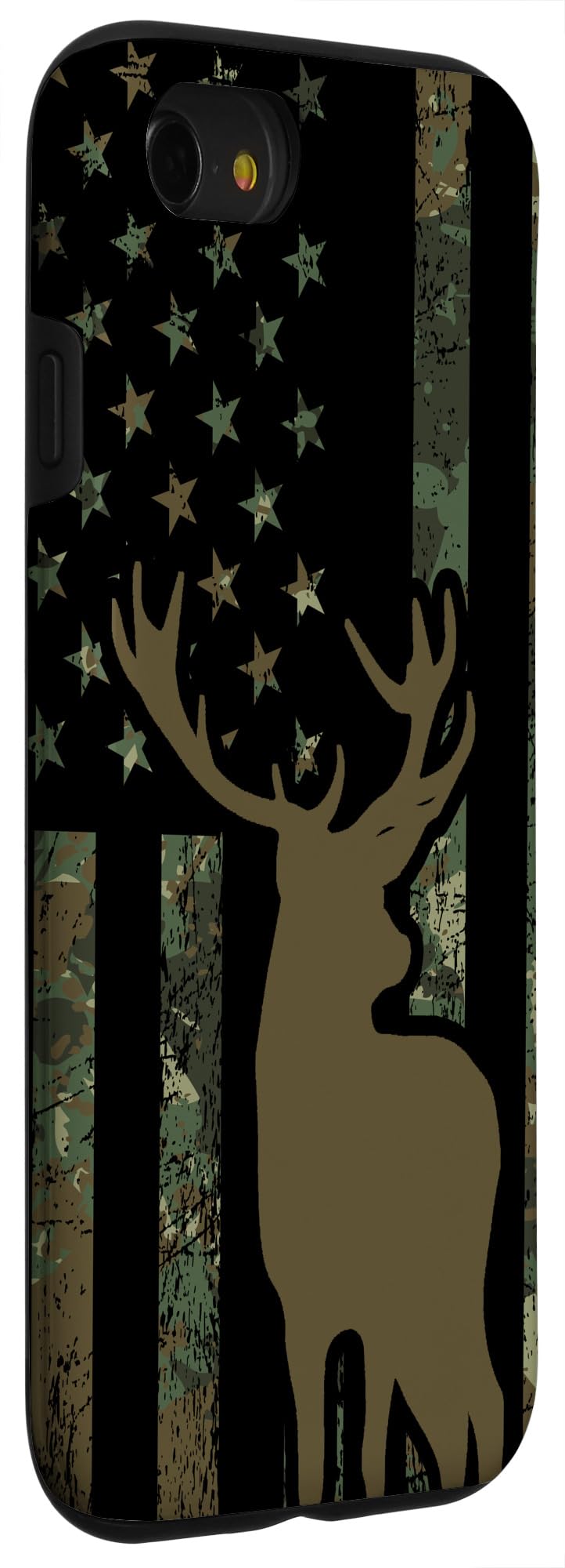 iPhone SE (2020)/7/8 Camouflage Hunting Phone Case with American Flag Design - Durable Protective Cover for Elk Hunting & Outdoor Adventures