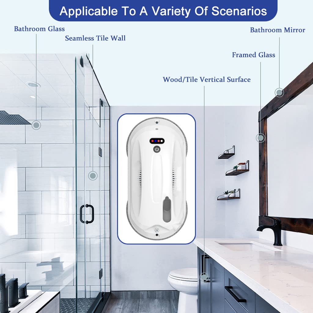 Smart Window Cleaning Robot - Automatic Glass Cleaner for Indoor & Outdoor Use - High-Rise Building Window Vacuum - Perfect for Homes, Offices, and Skyscrapers