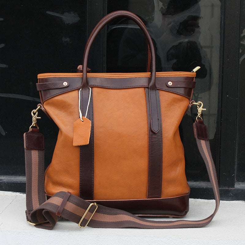 Premium Italian Leather Work Tote Bag for Women - Durable & Stylish Professional Office Bag, Business Commuter & Travel Carryall - Perfect for Laptops, Files & Everyday Essentials