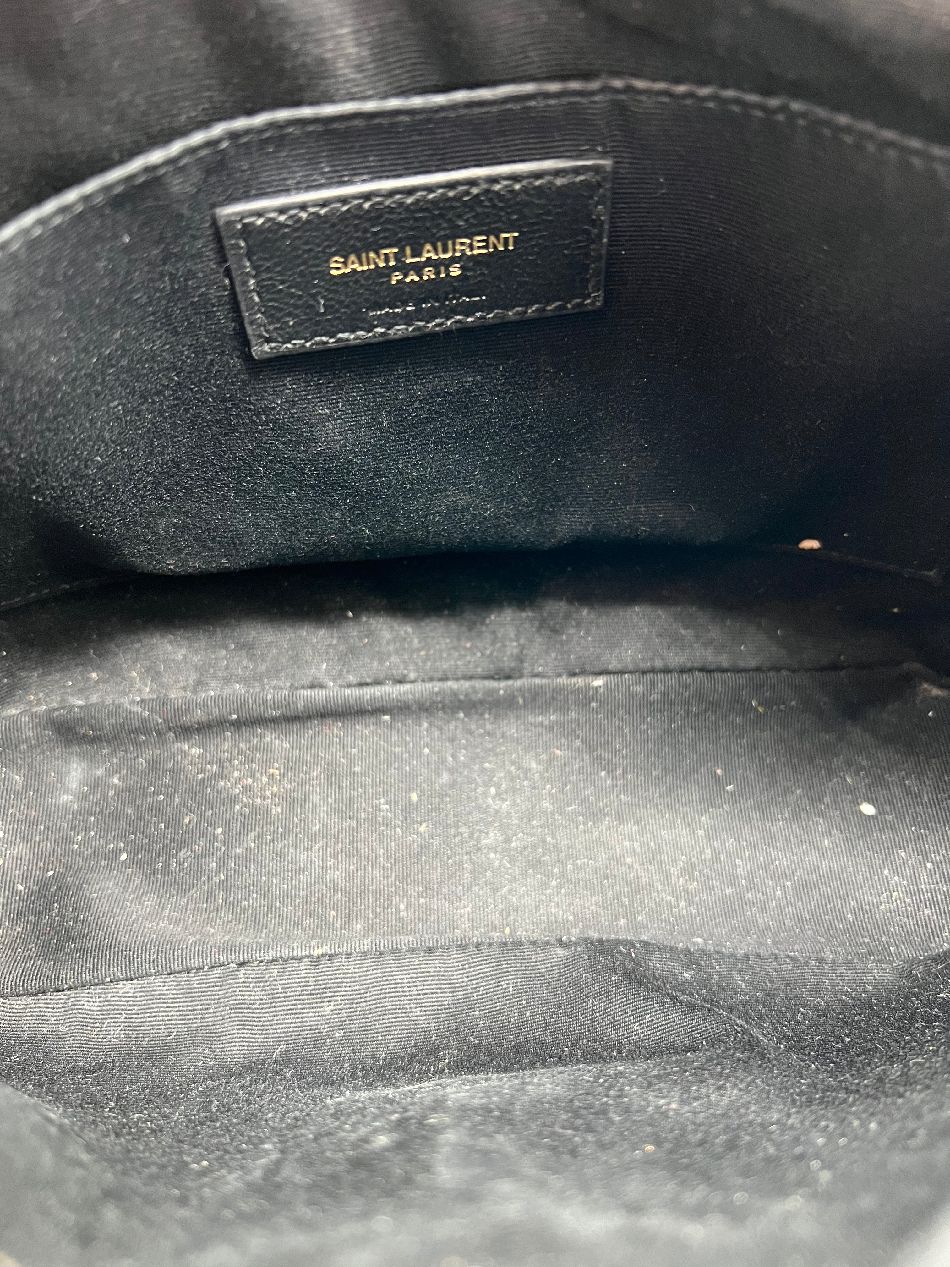 Saint Laurent YSL Burgundy Leather Loulou Camera Bag - Luxury Crossbody Purse for Women, Perfect for Date Night & Evening Events