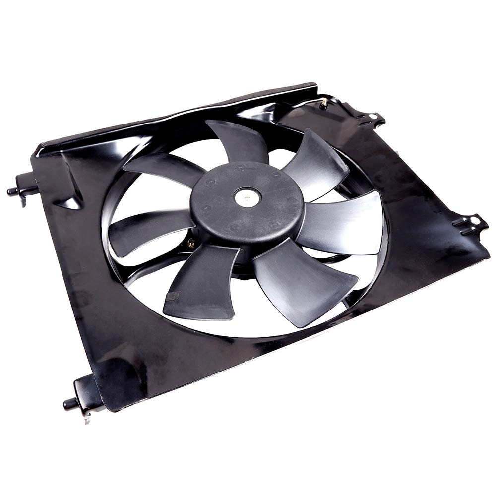 Universal Slim Push Pull A/C Condenser Fan Assembly 12V Cooling Fan Kit RH Passenger Side 621-011 KFKGF - Compatible with 2006-2011 Honda Civic | Perfect for AC System Repair & Engine Cooling Enhancement