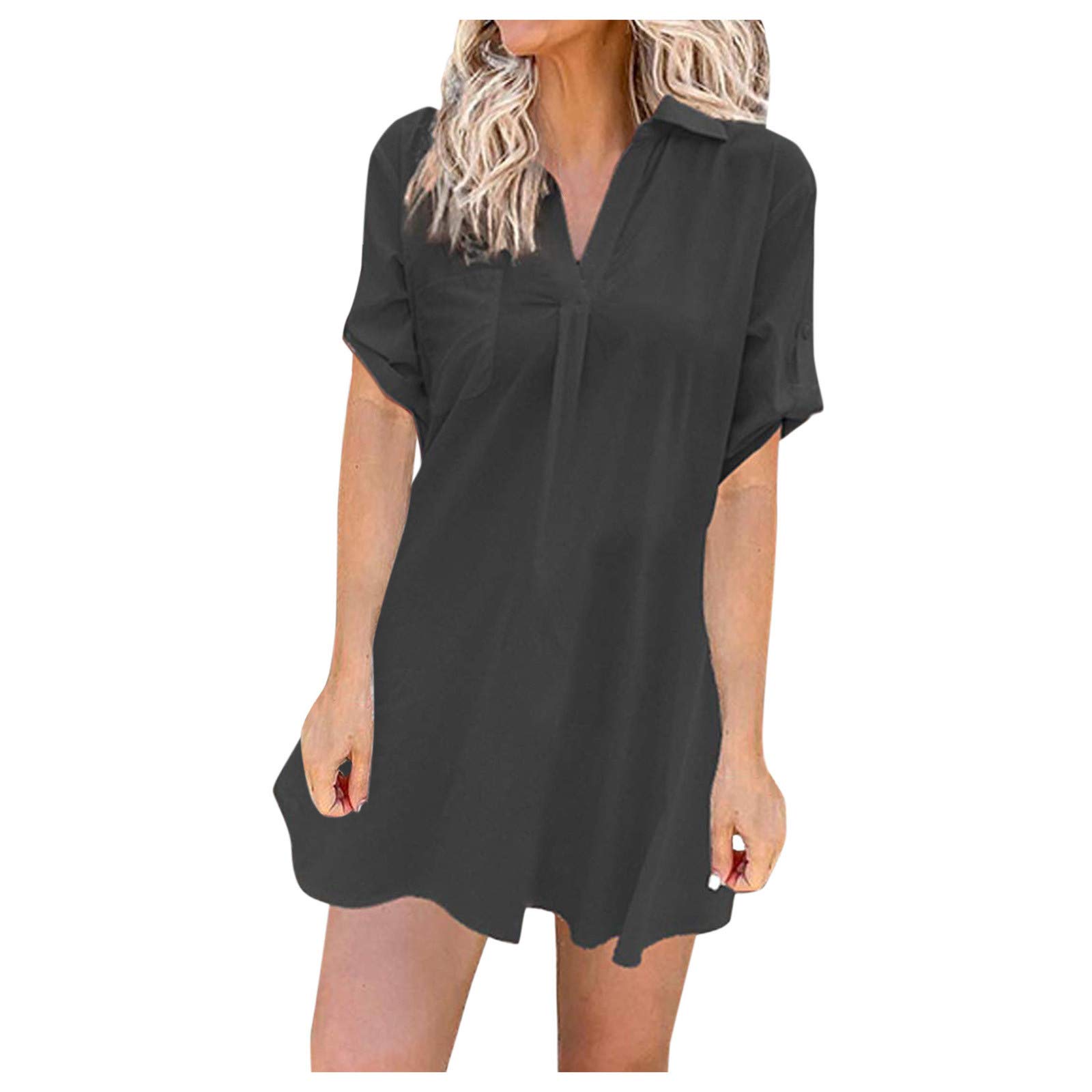 Floral Wrap Beach Cover Up Dress for Women - Adjustable Spaghetti Strap Summer Party Dress - Perfect for Poolside, Vacation & Outdoor Events