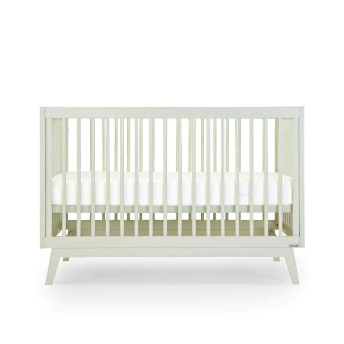 Soho 3-in-1 Convertible Baby Crib - White Nursery Furniture for Newborn to Toddler - Perfect for Small Spaces & Modern Nurseries