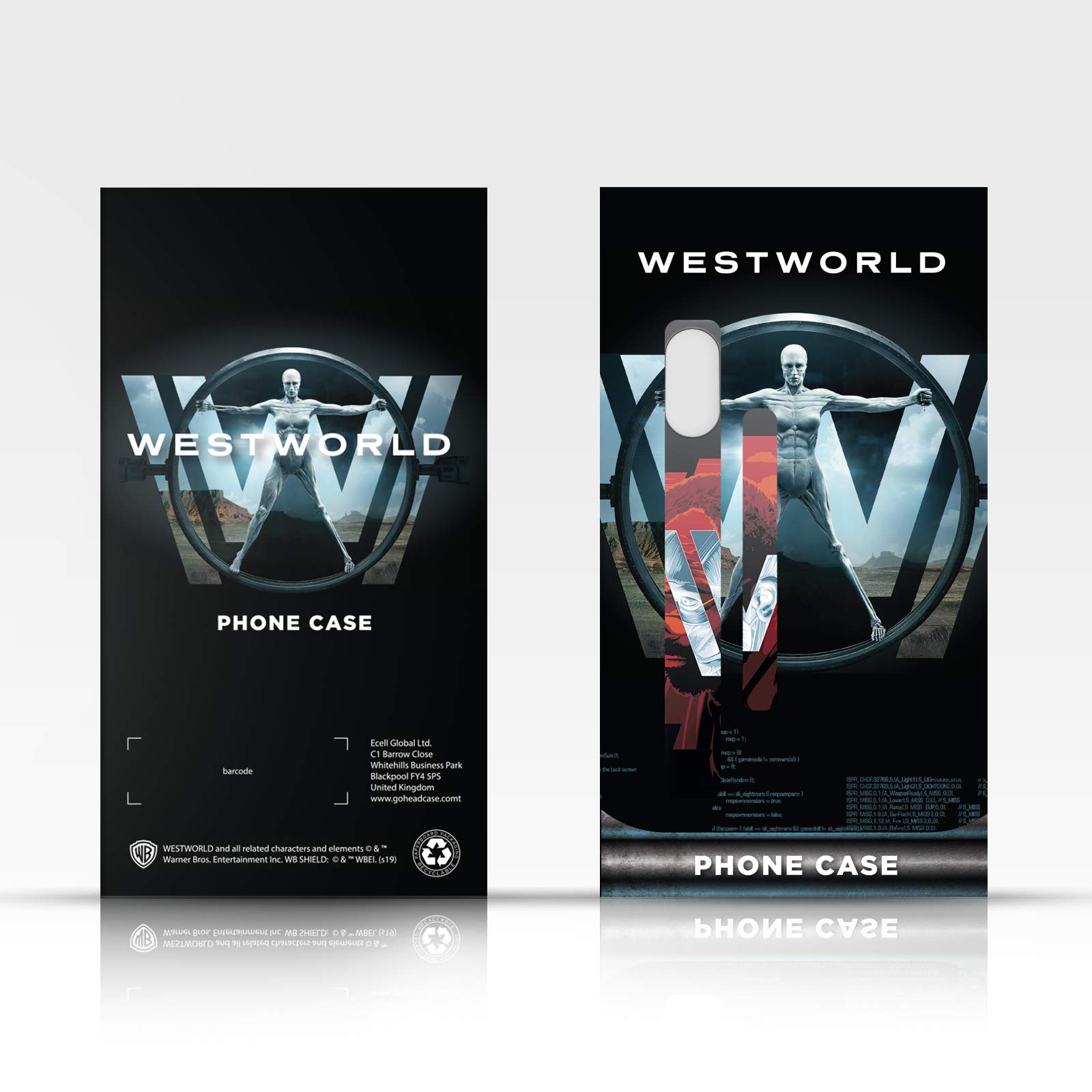 Officially Licensed Westworld The Vitruvian Man iPhone 12/12 Pro Case - Soft Gel Protective Cover with Premium Graphics | Perfect for Sci-Fi Fans & TV Show Enthusiasts
