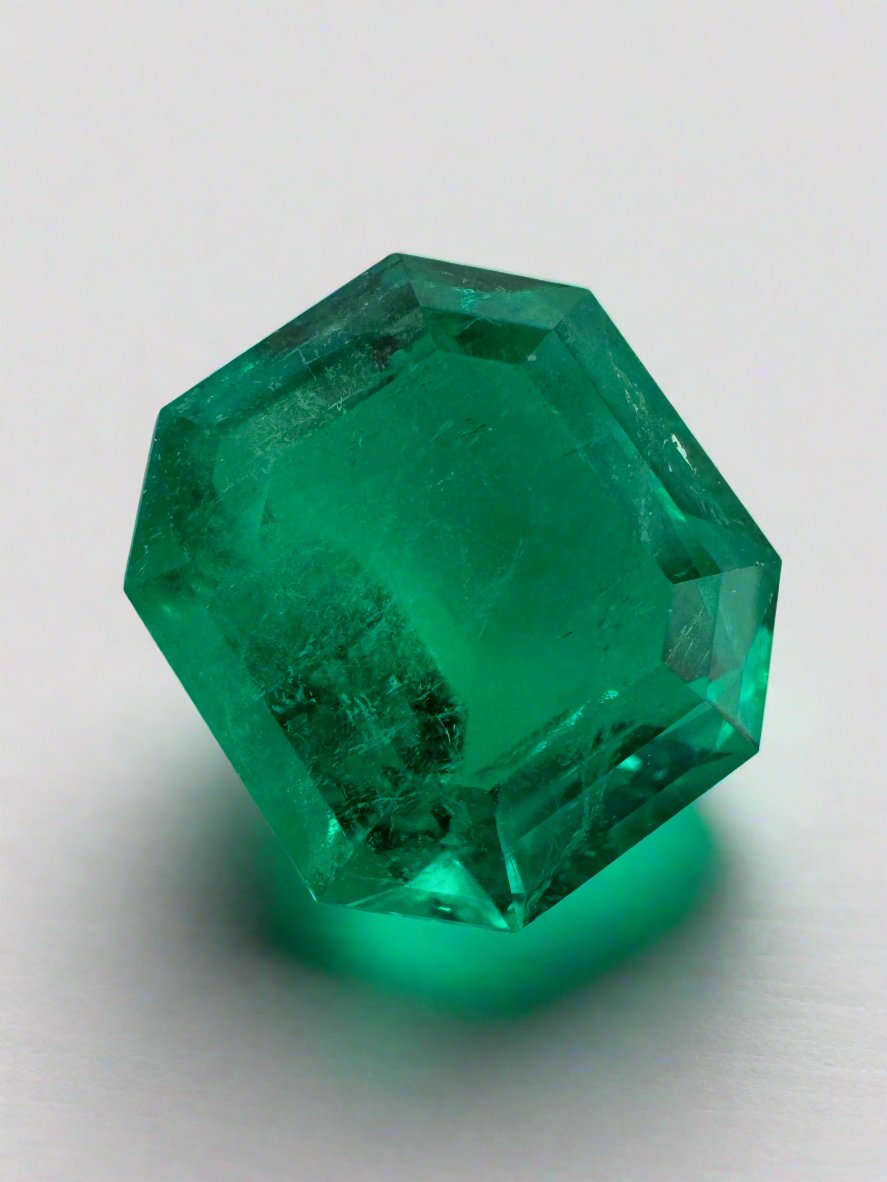 5.96 Carat 12x11mm AAA+ Natural Colombian Emerald - Loose Gemstone for Jewelry Making, Engagement Rings & Luxury Gifts