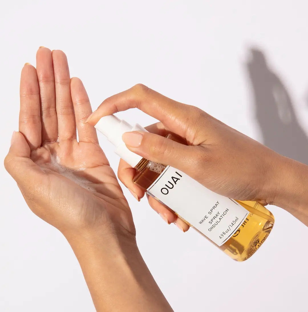 OUAI Wave Spray - Texturizing Hair Spray for Beachy Waves & Volume | Lightweight Hold for Natural-Looking Waves | Perfect for Everyday Styling & Special Occasions