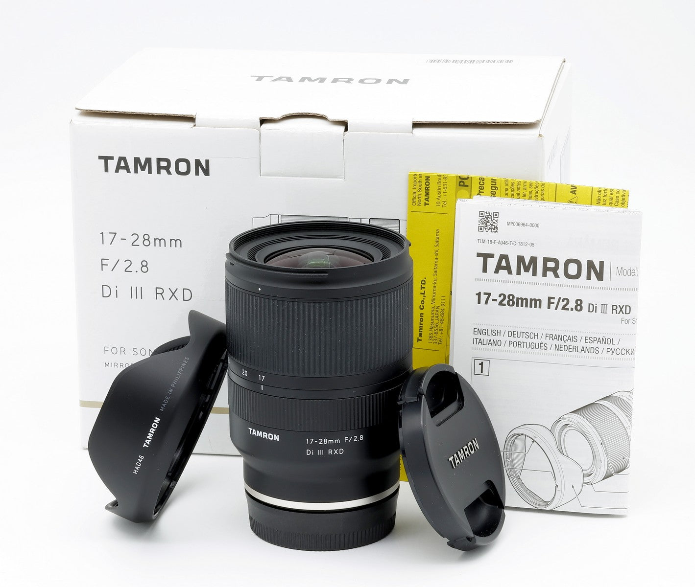 Tamron 17-28mm f/2.8 Di III RXD Lens for Sony E Mount - Excellent Open Box Condition - Perfect for Landscape, Portrait & Low-Light Photography