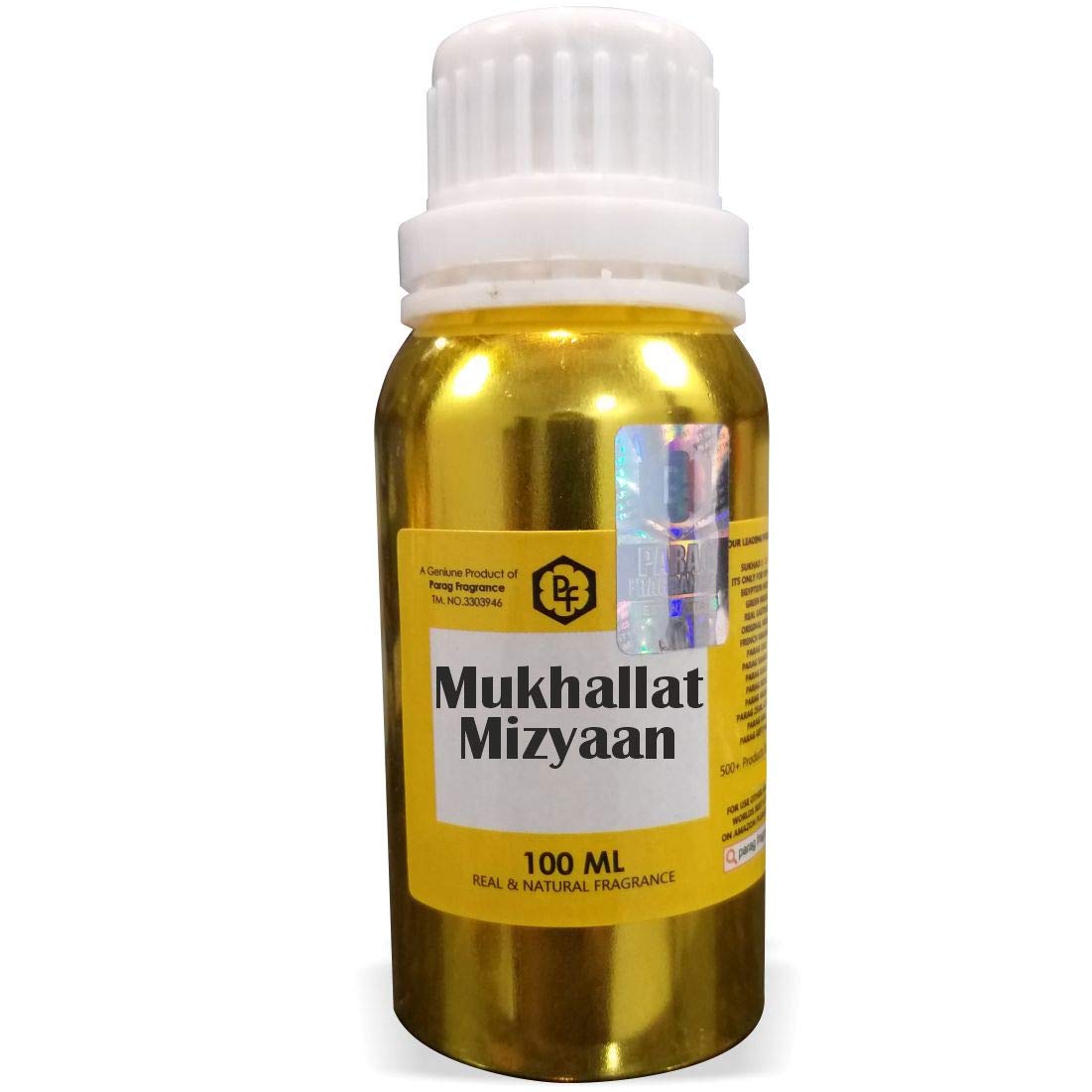 Parag Fragrances Mukhallat Mizyaan Attar 100ml - Alcohol-Free Perfume Oil for Men | Long-Lasting Scent | Premium Itra | Perfect for Daily Wear, Special Occasions & Gifting
