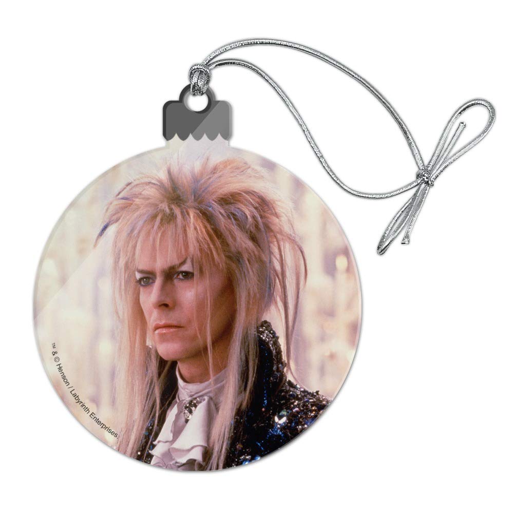 David Bowie as Jareth from Labyrinth Acrylic Christmas Tree Ornament - Unique Holiday Decor for Bowie Fans, Goblins Movie Lovers & Fantasy Themed Parties