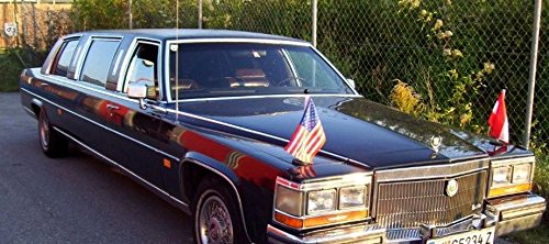 USA Magnetic Car Flag Pole Diplomat-1 - Strong Hold for American Flags on Vehicles, Perfect for Patriotic Events, Parades & Road Trips