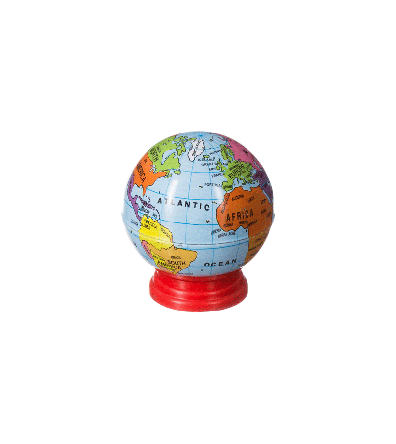 Premium Tin Globe Pencil Sharpener - Vintage Style Desk Accessory for Artists & Students - Perfect for Home, Office & School Use
