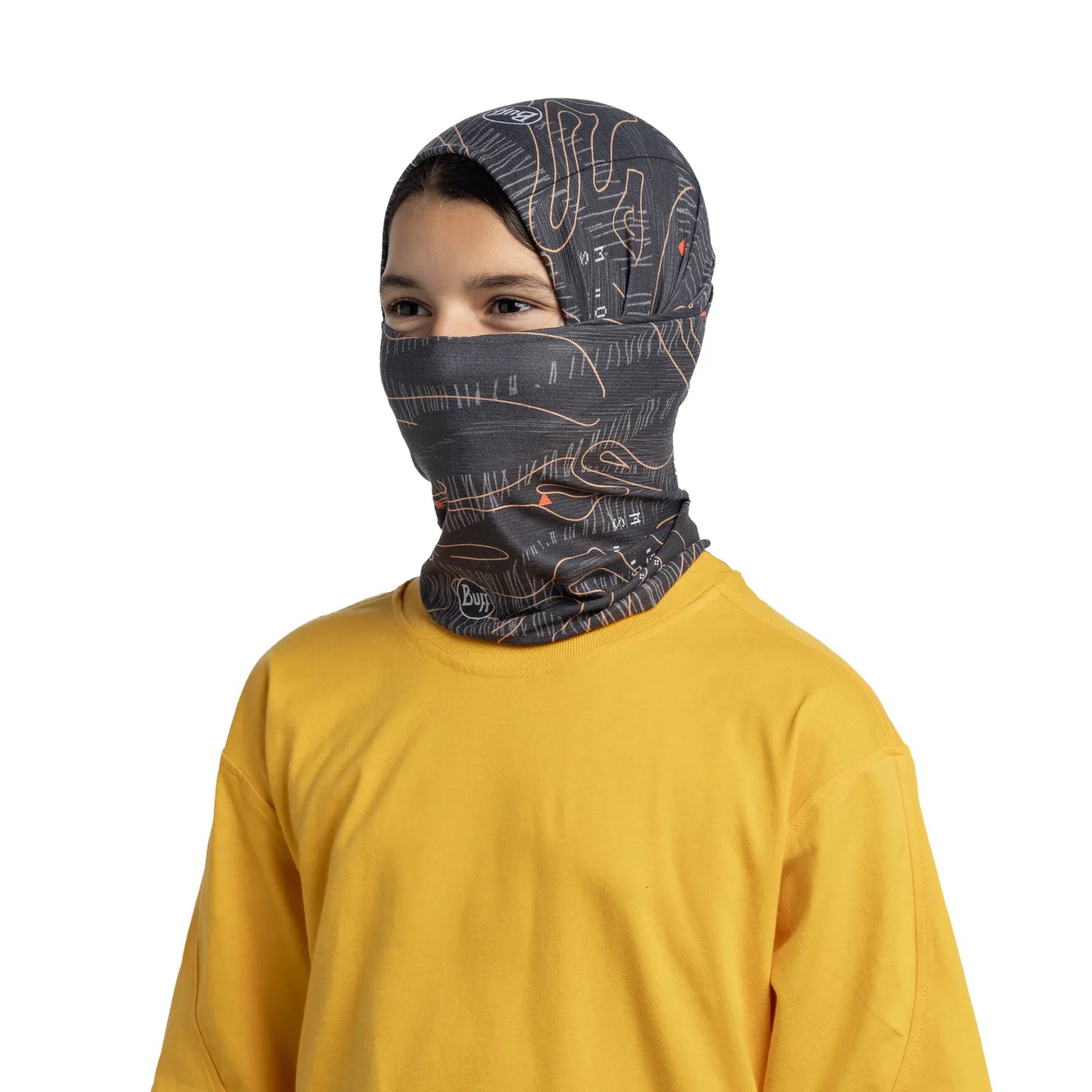 CoolNet UV® Cooling Neck Gaiter for Youth - Super Graphite - Sun Protection & Moisture-Wicking for Outdoor Sports, Hiking, and Summer Activities
