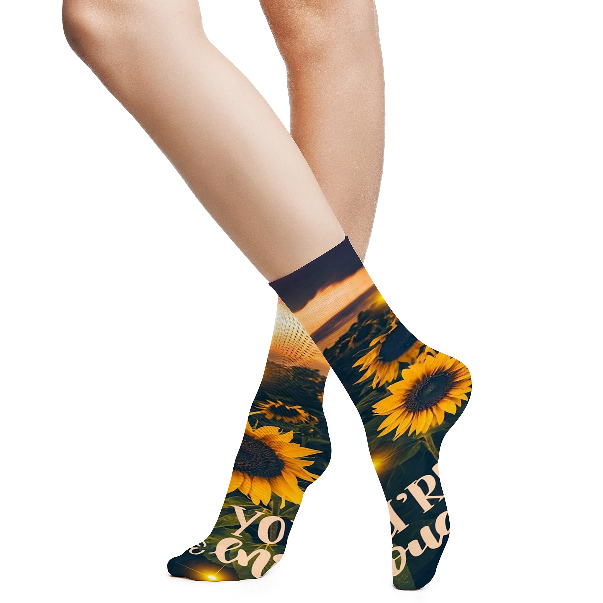 Funky Colorful Cushioned Sport Socks - Athletic Performance Running Crew Socks for Men & Women - Perfect for Gym, Jogging & Everyday Comfort