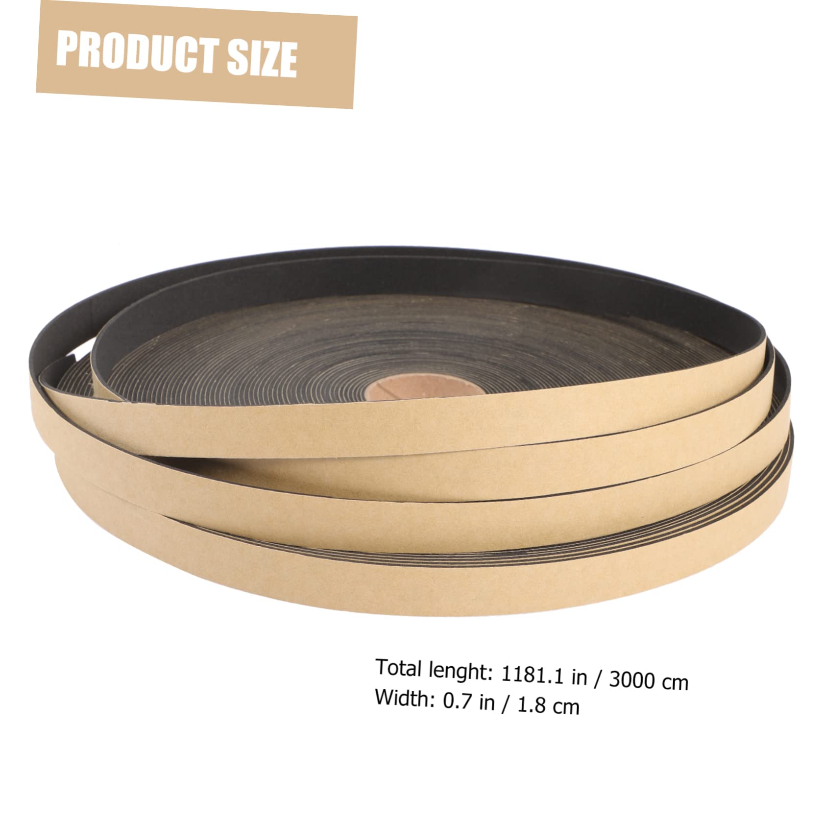 PartyKindom 1 Roll Speaker Shockproof Cotton Door Seal - Weatherproof Door Weather Stripping for Interior Doors, Windows & Cars - Double-Sided Adhesive Foam Tape, Sponge Pad for Soundproofing & Insulation - Perfect for Home, Office & Vehicle Weatherproofing
