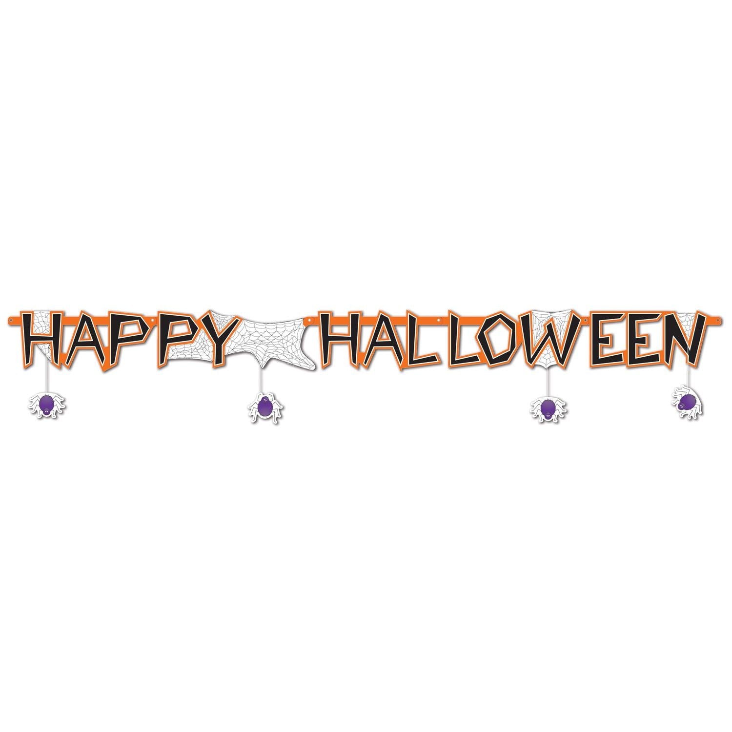 12 Pack Beistle Happy Halloween Streamers - Colorful Party Decorations for Halloween, Birthday & Festive Events