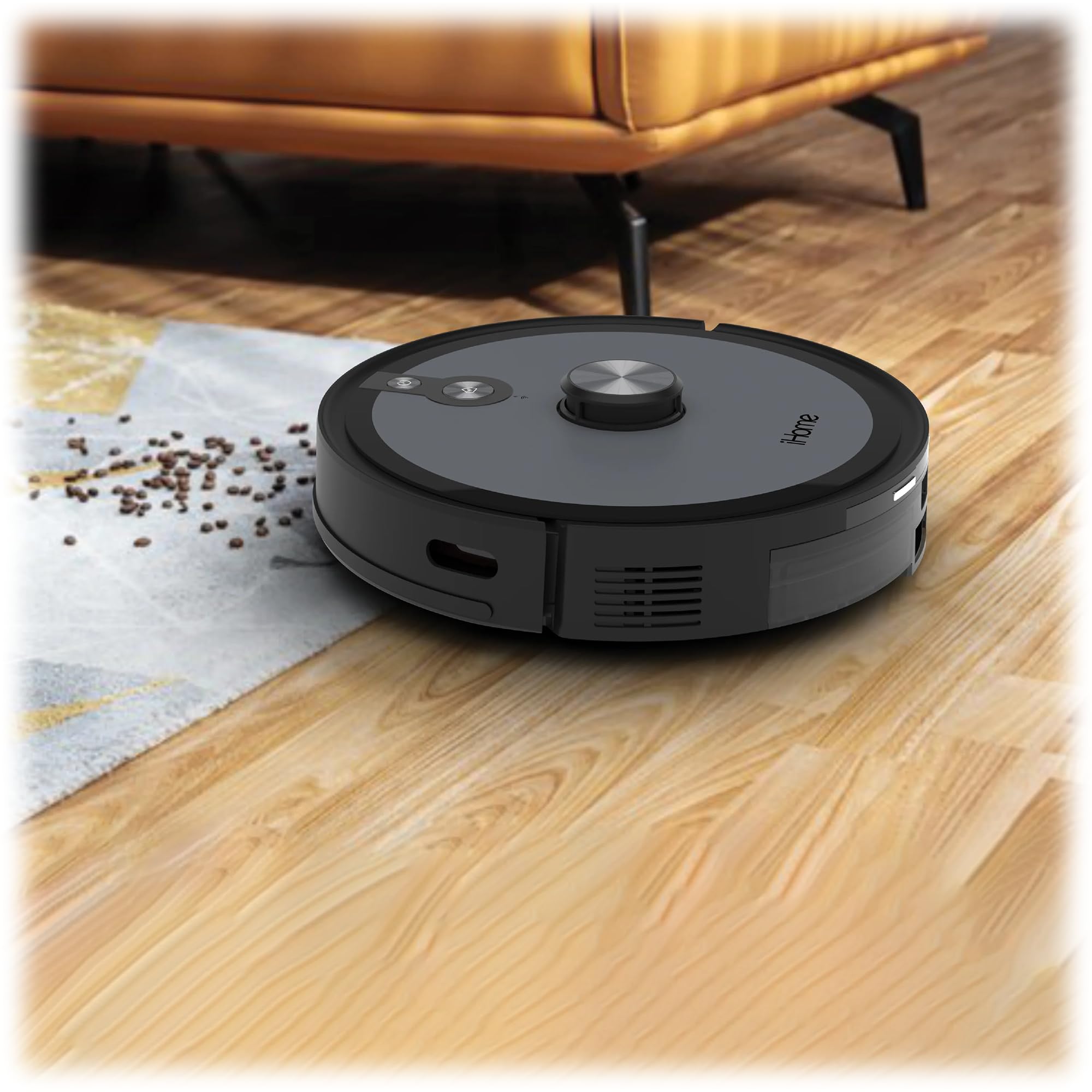 iHome Autovac Nova S2 Robot Vacuum and Mop Combo with LiDAR Navigation - Smart Cleaning for Hardwood Floors, Carpets & Pet Hair - Perfect for Homes with Pets & Kids