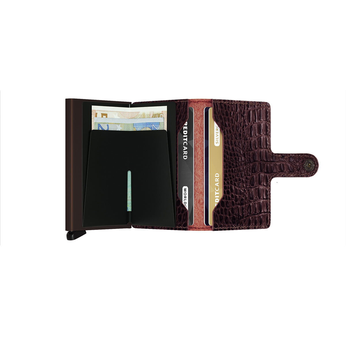 SECRID Miniwallet Nile - Slim RFID Blocking Leather Wallet for Men & Women | Perfect for Travel, Business & Everyday Use