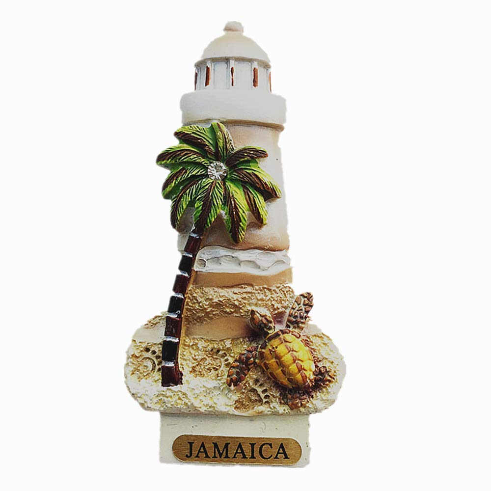 3D Jamaica Fridge Magnet Souvenir - Colorful Caribbean Island Themed Refrigerator Decoration - Perfect Gift for Travel Lovers & Home Kitchen Decor (Use for Refrigerator, Office, Locker & Metal Surface Decoration)