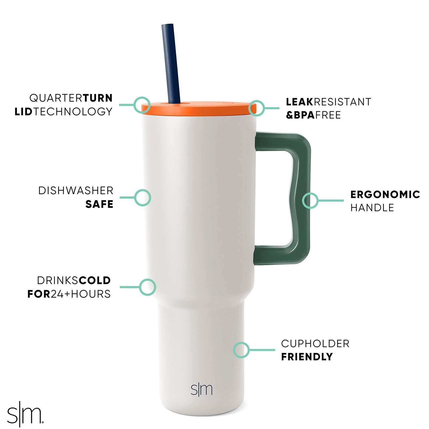 Trek Tumbler 65 - 20oz Insulated Stainless Steel Water Bottle with Leakproof Lid, Double Wall Vacuum for Hot & Cold Drinks - Perfect for Hiking, Camping, Gym & Outdoor Activities