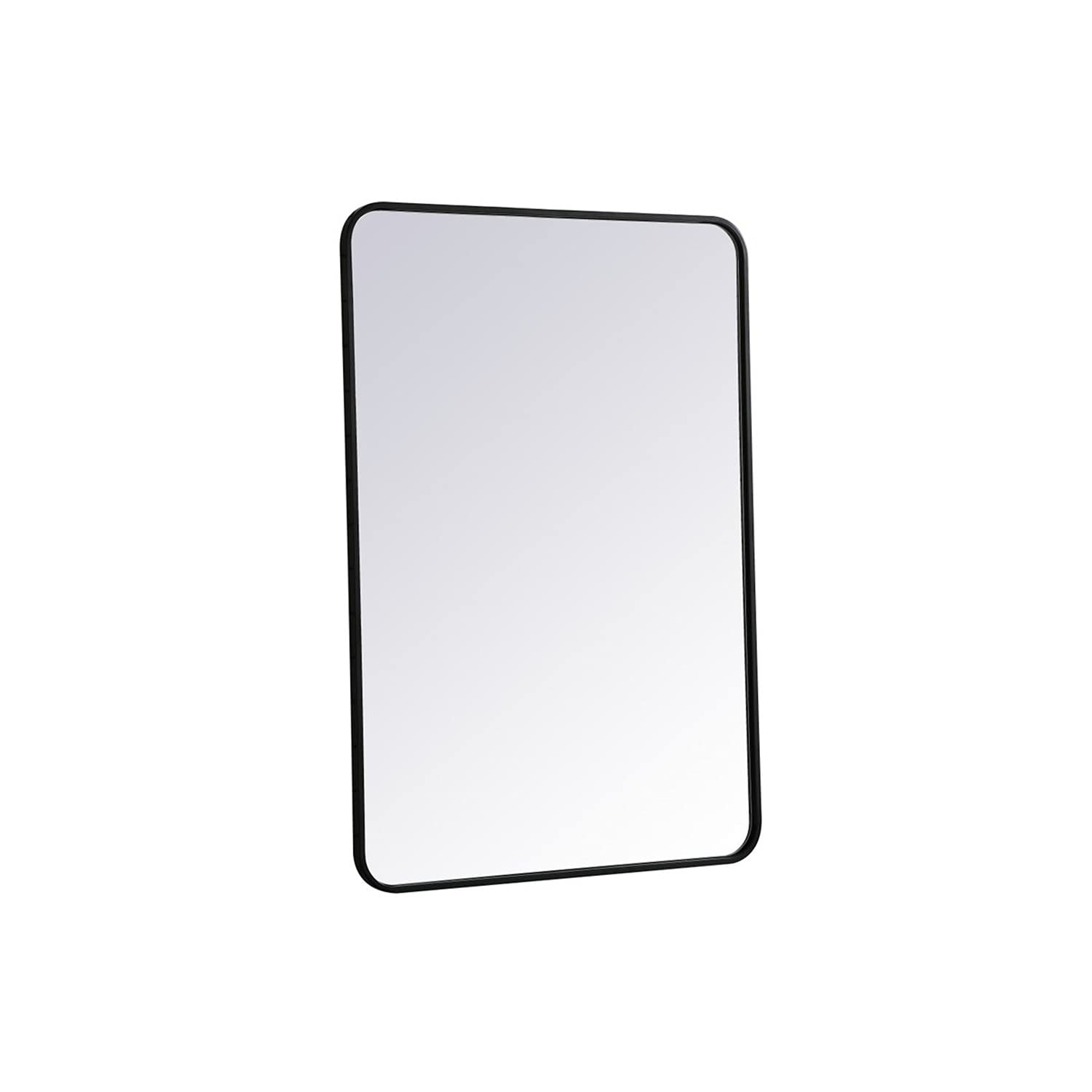 Elegant Black Metal Mirror 27x40 for Home Decor