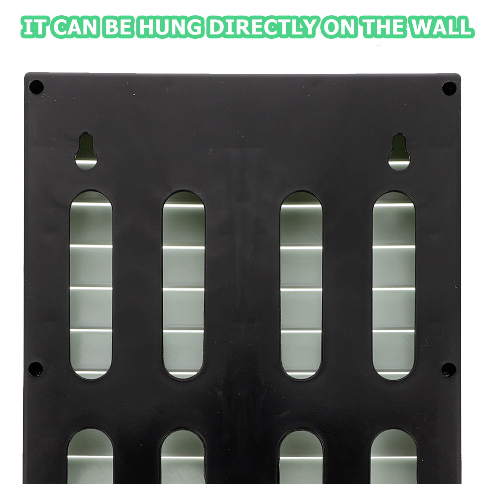 Operitacx 24-Card Wall Mount Attendance Rack for Office Time Tracking