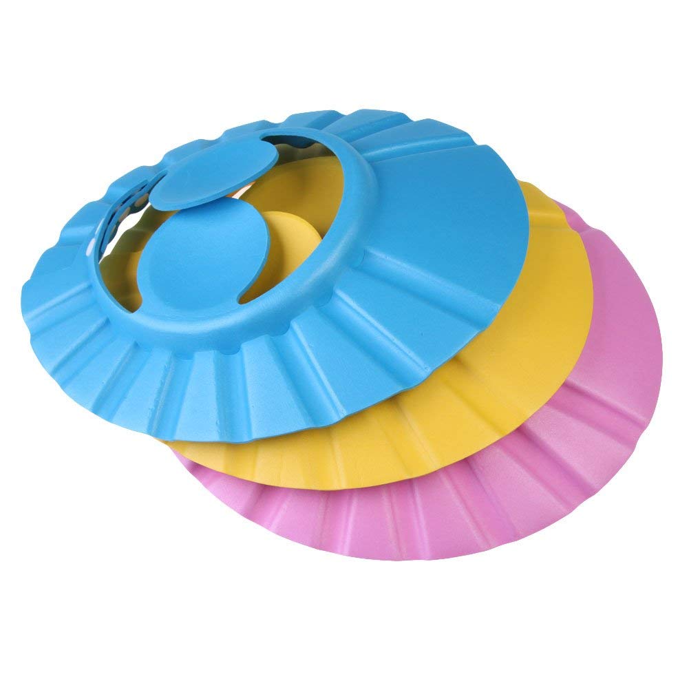Adjustable Soft Baby Shower Cap for Safe Hair Washing - Waterproof Eye & Ear Protector for Toddlers & Kids - Perfect for Bath Time, Swimming Lessons & Sensitive Skin Care