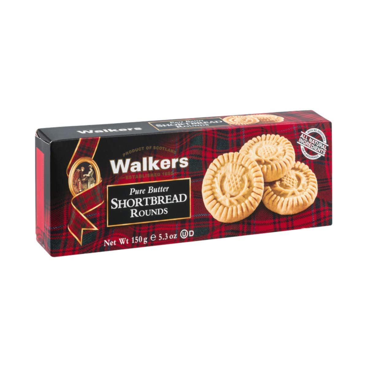 Walkers Shortbread Stem Ginger Cookies, 5.3 Oz (12 Pack) - Traditional Scottish Biscuits with Real Ginger - Perfect for Tea Time, Gifts & Holiday Baking