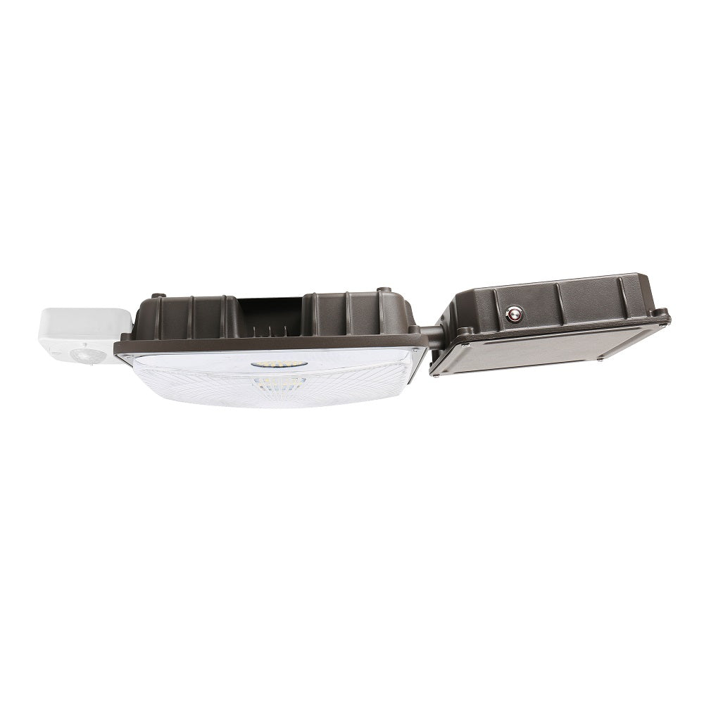 Konlite LED Canopy Area Light - 60W 7,800 Lumens 4000K Neutral White - Optional Emergency Battery Backup - 120-277V Wide Voltage - 150W Equivalent - Perfect for Warehouses, Parking Lots & Commercial Outdoor Lighting