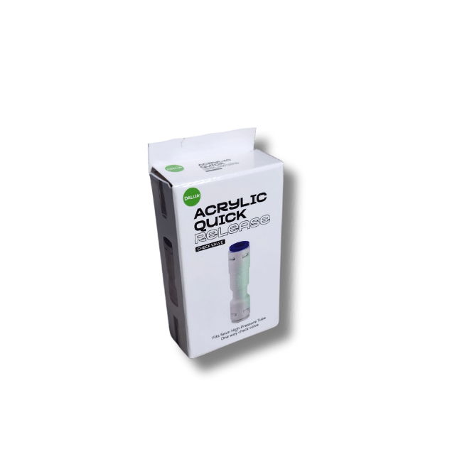 Quick Release Acrylic Check Valve - High Flow Air & Water Control for Aquariums, Pneumatic Systems & Home Brewing
