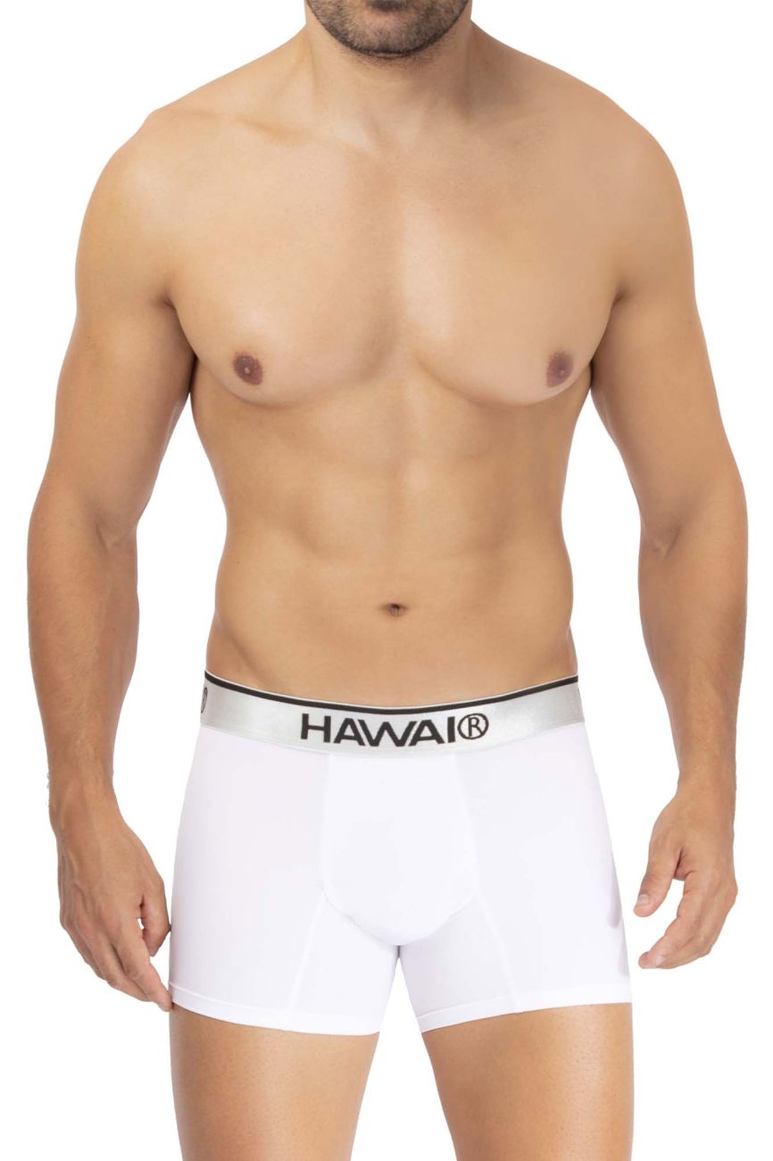 Hawai Men's Microfiber Boxer Briefs - Ultra Soft Breathable Underwear (Pack of 3) - Perfect for Workout, Travel & Everyday Comfort