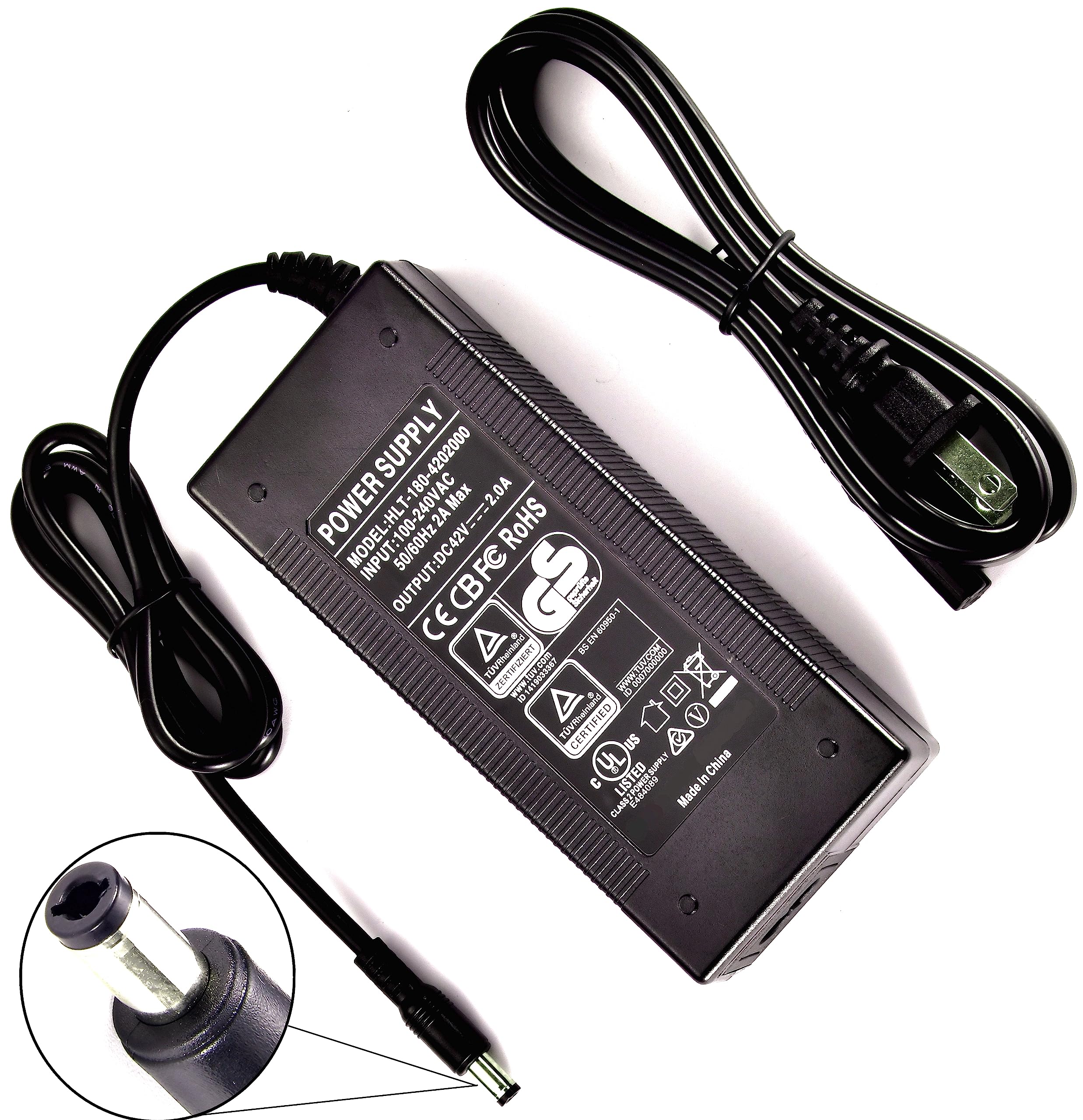 42V 2A Fast Charger for Hiboy & Jetson Electric Scooters - Compatible with Hiboy S2, S2 Lite, S2 Pro, KS4, KS4 Pro, NEX Models - Perfect for Commuting & Urban Travel Accessories