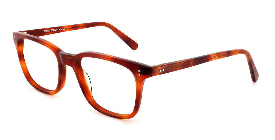 Stylish Plastic Eyeglasses Frame 16001 - Lightweight & Durable Unisex Glasses for Reading, Fashion & Everyday Use