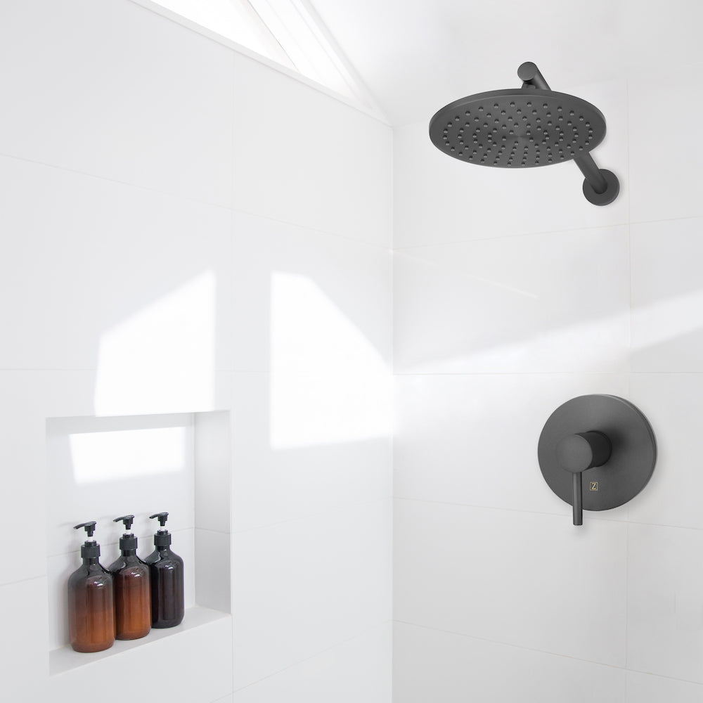 ZLINE El Dorado Rainfall Shower Faucet in Gun Metal - High Pressure Luxury Showerhead for Modern Bathrooms | Perfect for Spa-Like Relaxation & Master Suite Upgrades
