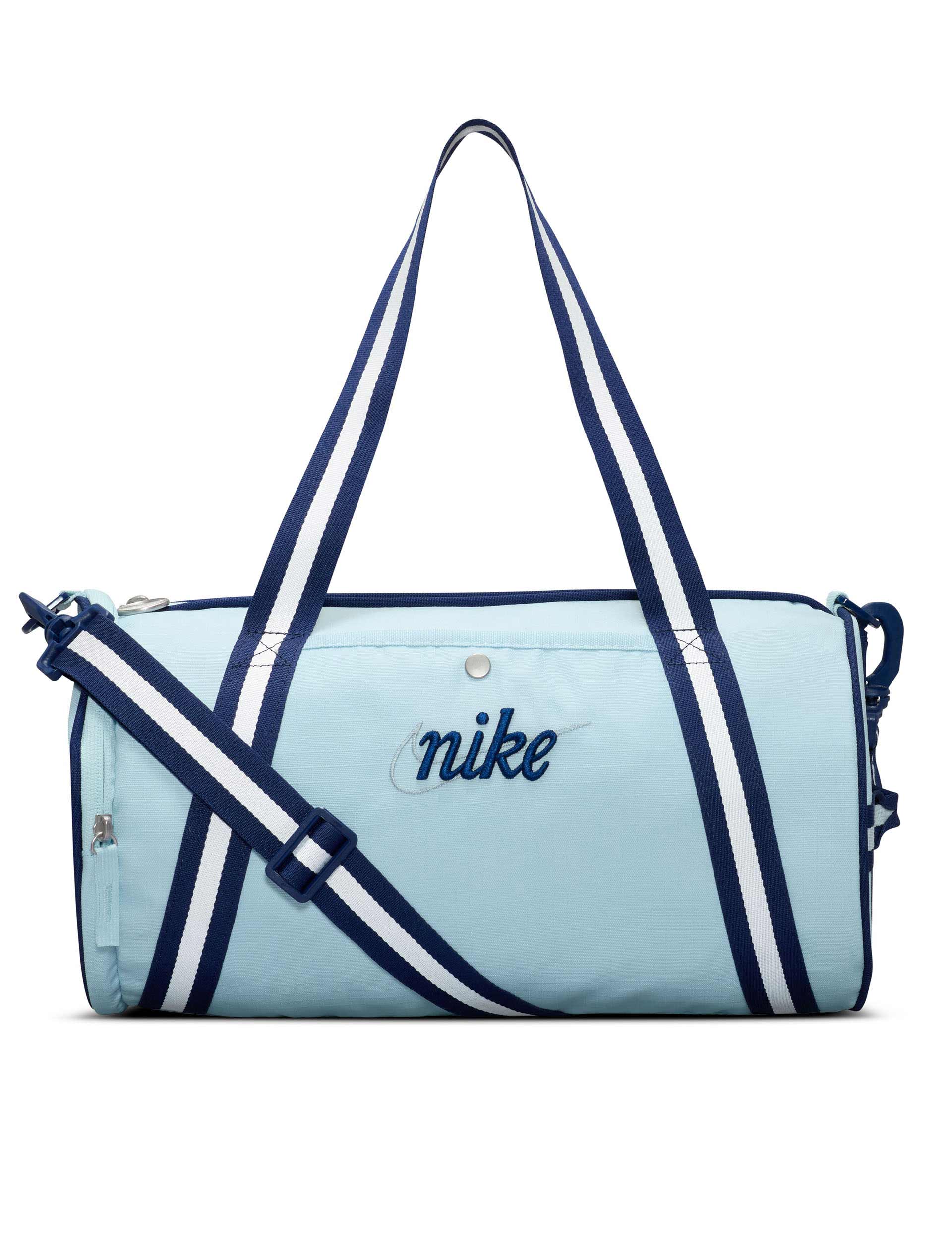 Vintage Heritage Retro Duffel Bag for Travel & Gym - Waterproof Glacier Blue/Blue Void Carry-On Luggage - Perfect for Weekend Trips, Sports Gear & Workout Essentials