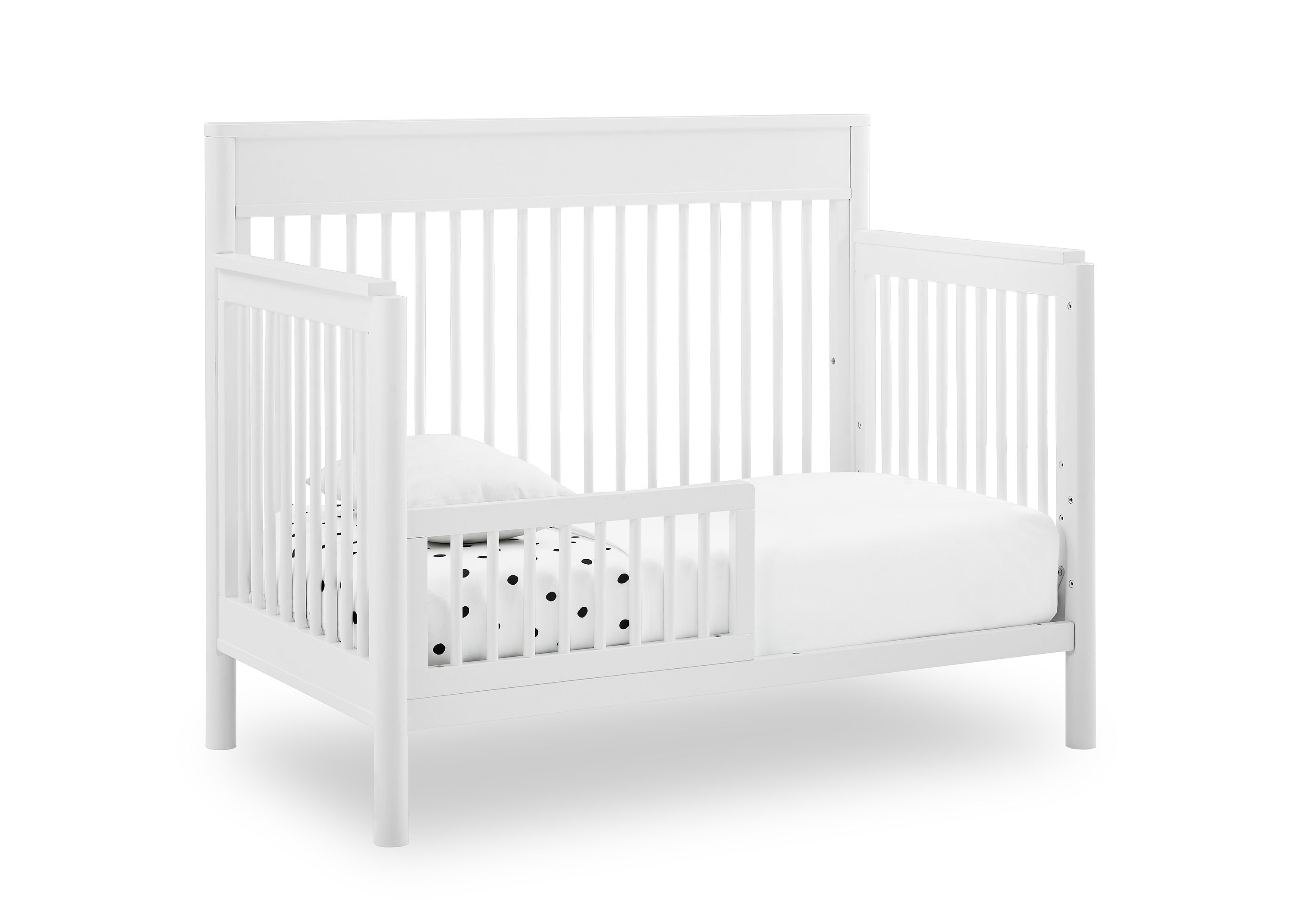 Remy 6-in-1 Convertible Baby Crib - Toddler Bed, Daybed & Full-Size Bed - Safe & Durable Nursery Furniture for Newborn to Adult - Perfect for Baby Rooms, Daycare Centers & Guest Bedrooms