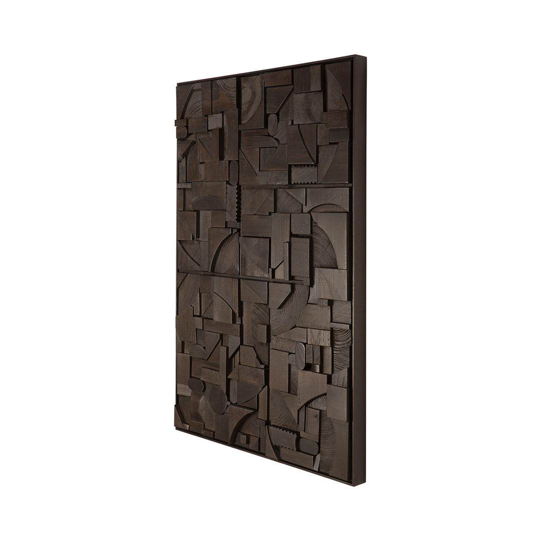 Ethnicraft Bricks Wall Art - Modern Brick Wall Decor for Living Room, Bedroom & Office - Handcrafted 3D Textured Wall Panels for Home & Commercial Spaces