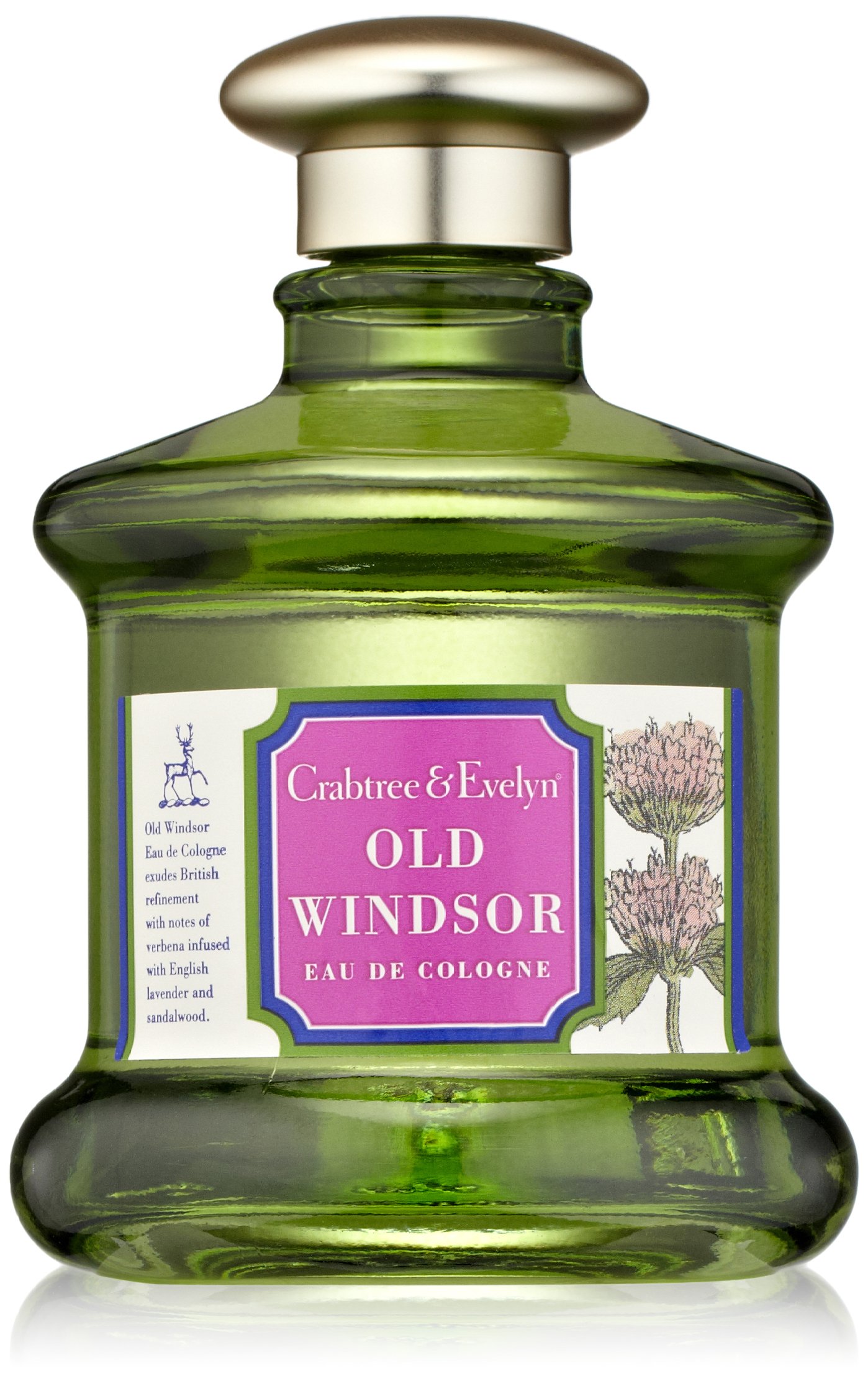 Crabtree & Evelyn Old Windsor Eau de Cologne for Men & Women - 3.4 Fl Oz (100ml) Luxury Fragrance - Perfect for Daily Wear, Special Occasions & Gifts